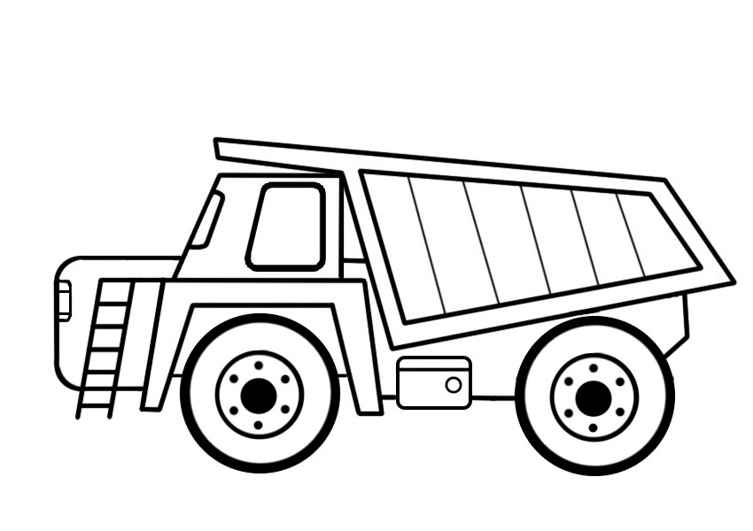 Easy Dump Truck Coloring Book