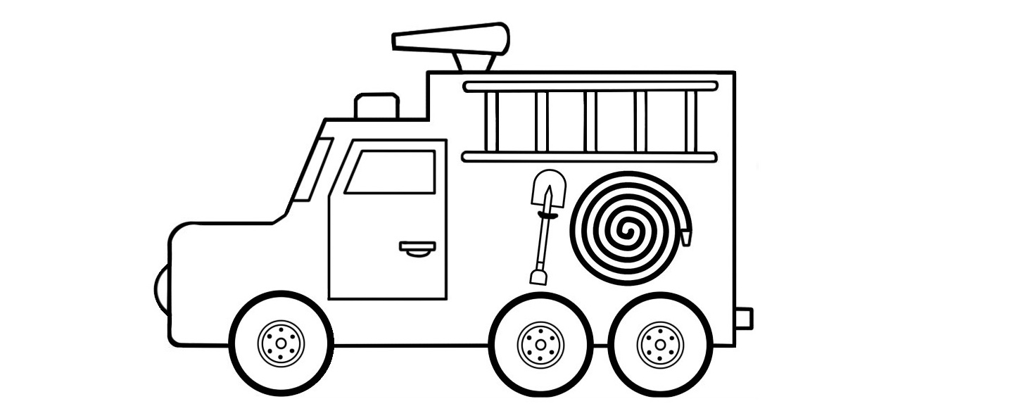 Easy Rescue Vehicle Coloring Book