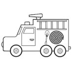 Easy Rescue Vehicle Coloring Page