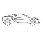 Easy Sports Car McLaren Coloring Page
