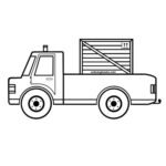 Easy Truck Coloring Page