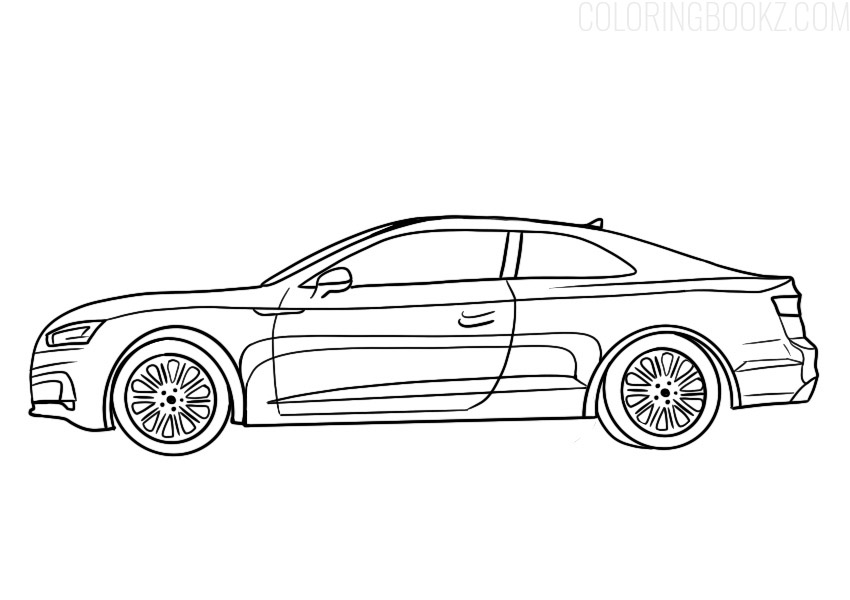 Audi a5 Coloring Page