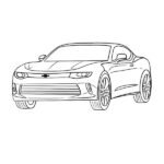 Chevrolet Camaro Coloring Page – Chevy Line Art
