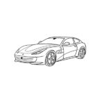 Ferrari Coloring Page – GTC4Lusso