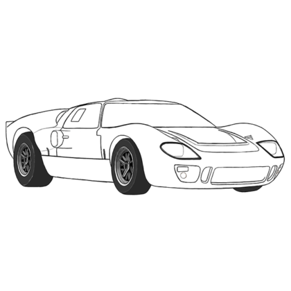 Ford GT 40 Coloring Book