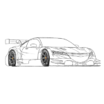 Hypercar Coloring Page – Racing Car