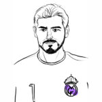 Iker Casillas Coloring Page