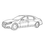 Mercedes-Maybach Coloring Page