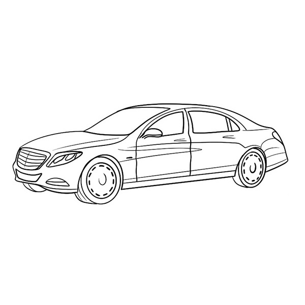 mercedesmaybach coloring page  coloring books
