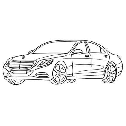 Mercedes-Benz S-class Archives - Coloring Books