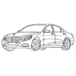 Mercedes S-Class Coloring Page – Mercedes s63 AMG