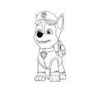 PAW Patrol Coloring Page – Chase