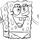 Easy Sponge Bob Coloring Page