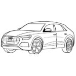 Audi Q8 Coloring Page