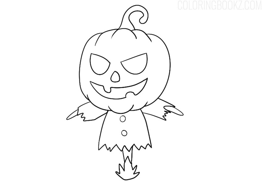 Halloween Coloring Page For Kids