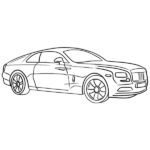 Rolls-Royce Wraith Coloring Page