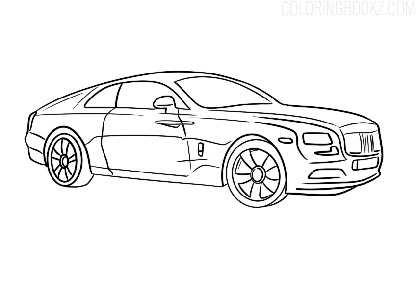 Rolls-Royce Wraith Coloring Page
