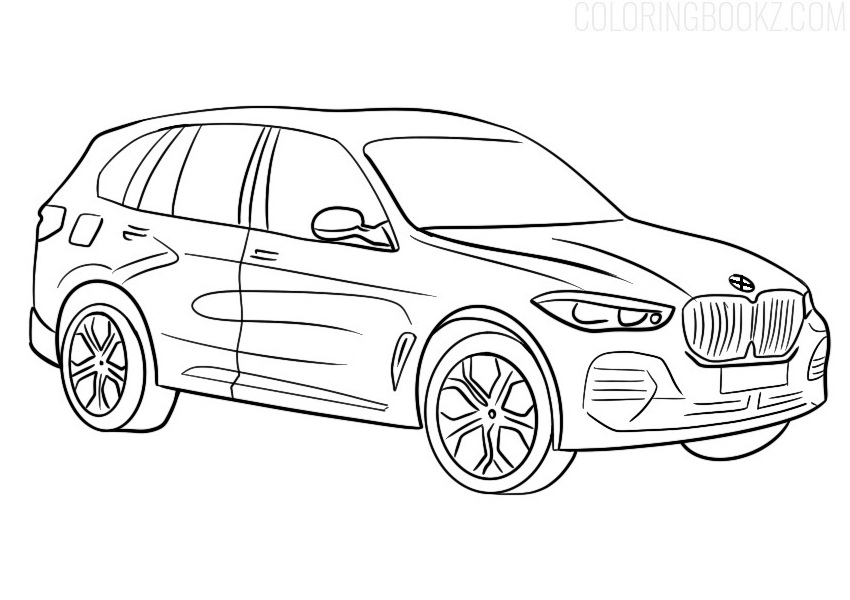 BMW X5 Coloring Page