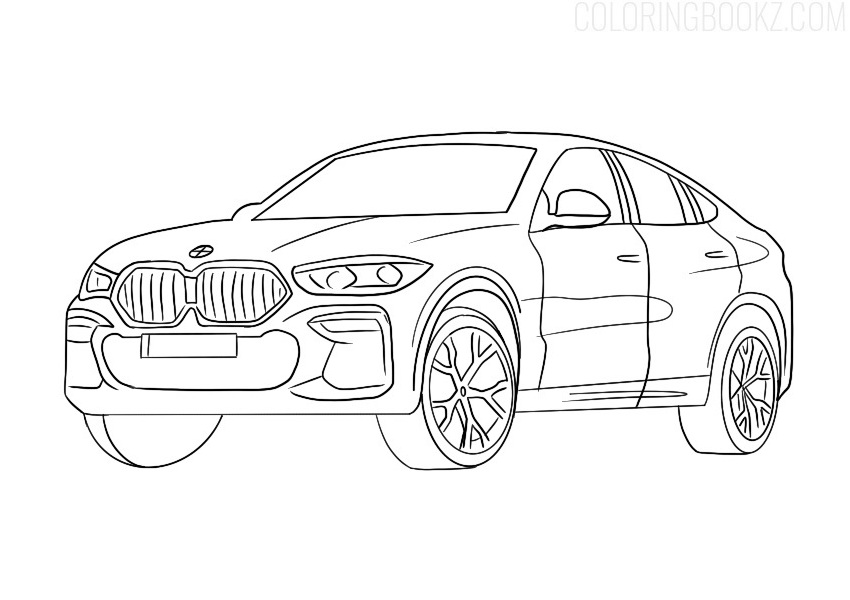 BMW X6 Coloring Page