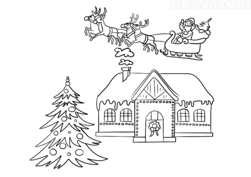 Christmas-House-Coloring-Page