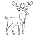 Rudolph the Red-Nosed Reindeer Coloring Page