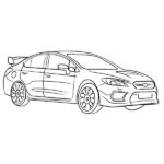 Subaru Coloring Page – Subaru WRX
