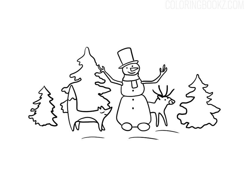 2021 New Year Coloring Pages