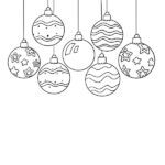 Christmas Balls Coloring Page