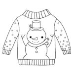 Christmas Sweater Coloring Page