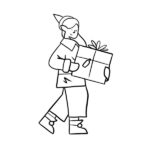 Girl Elf On the Shelf Coloring Page