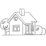 Free Printable House Coloring Page
