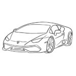 Lamborghini Huracan Colouring Page