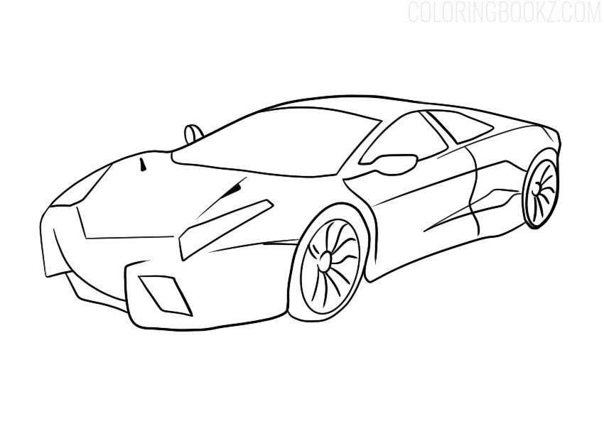 Lamborghini Reventon Coloring Page