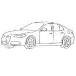 Alfa Romeo Giulia Coloring Page