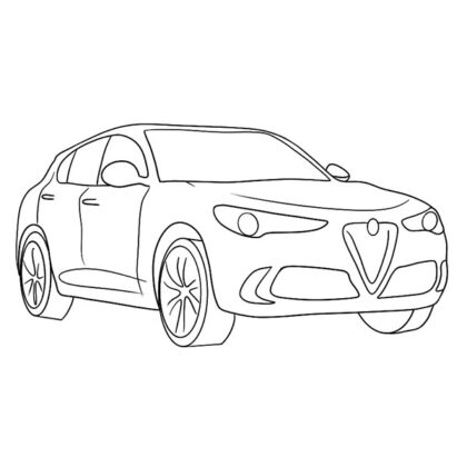 Alfa Romeo Stelvio Coloring Book