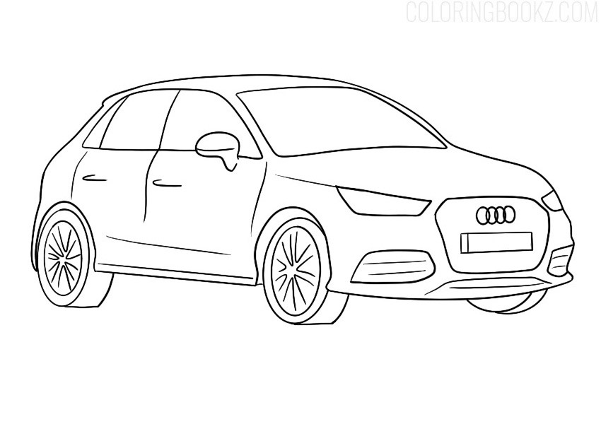 Audi A1 Coloring Page