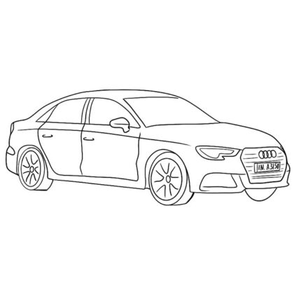 Audi A3 Coloring Book