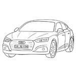 Audi A5 Sportback Coloring Page