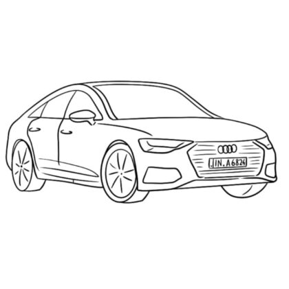 Audi A6 Coloring Book