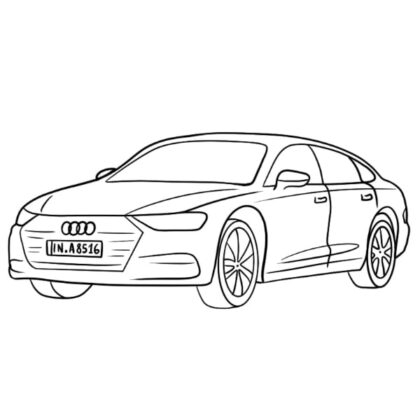 Audi A8 Coloring Book