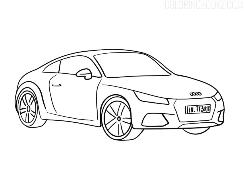 Audi TT Coloring Page