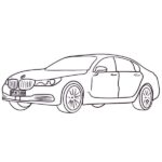 BMW 7 Coloring Page