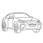 Easy BMW X6 Coloring Page