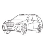 BMW X7 Coloring Page