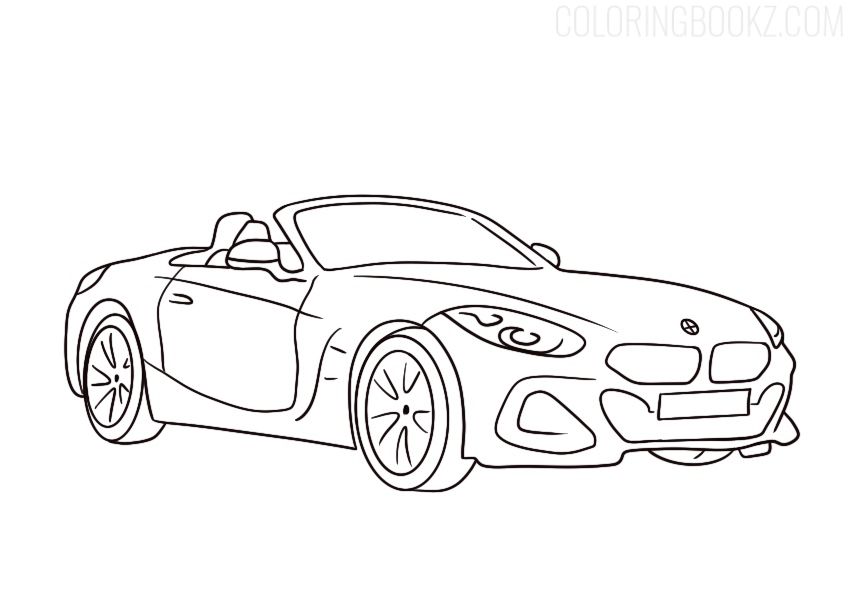 BMW Z4 Coloring Page