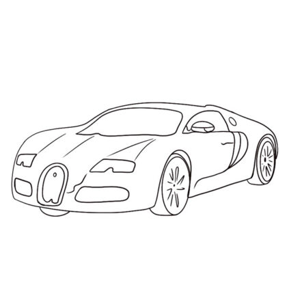 Bugatti Veyron Coloring Book