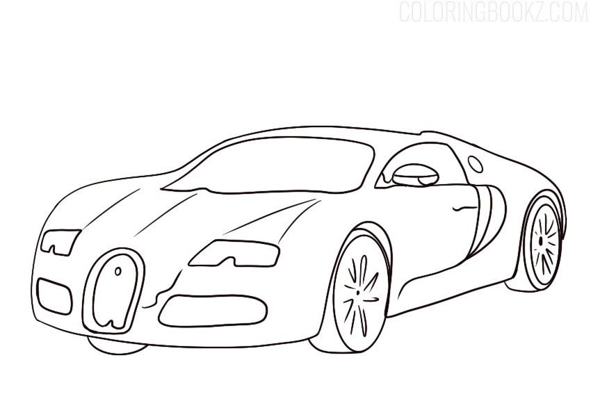 Bugatti Veyron Coloring Page
