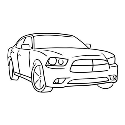 Dodge Charger Coloring Book