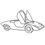 Lamborghini Countach Coloring Page