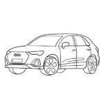 Audi Q3 Coloring Page